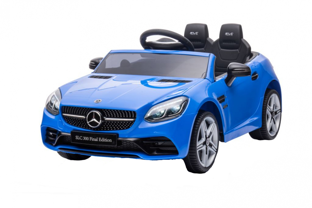 Masinuta electrica cu scaun de piele Mercedes SLC 300 Blue - 8