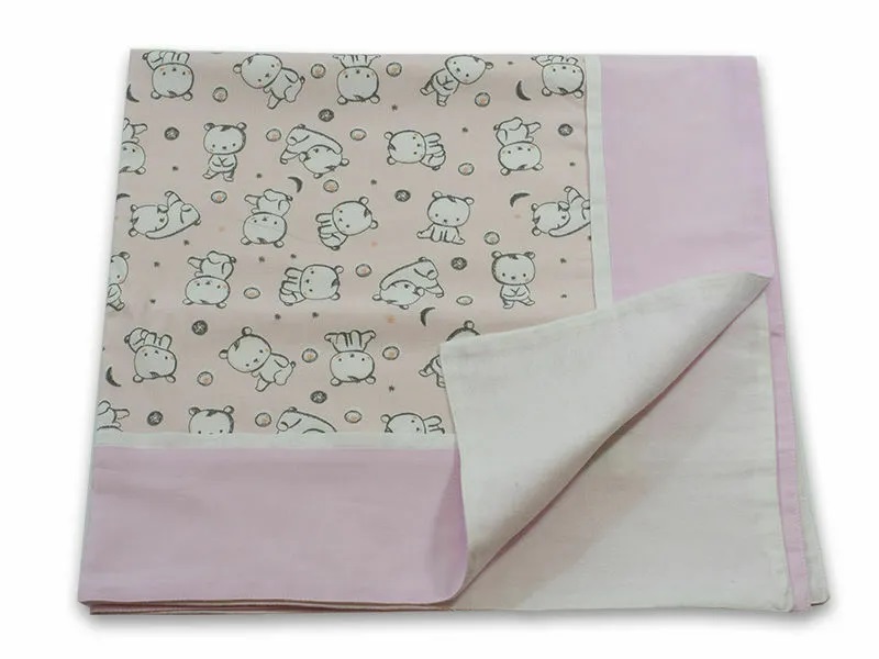 Paturica Baby Bear roz KidsDecor cu spate finet 80×80 cm 80x80 imagine noua responsabilitatesociala.ro