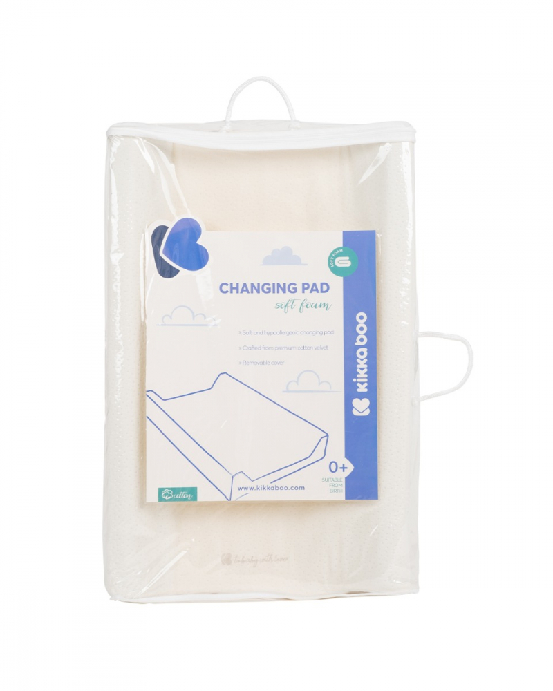 Saltea infasat kikkaboo cu spuma memory velvet white