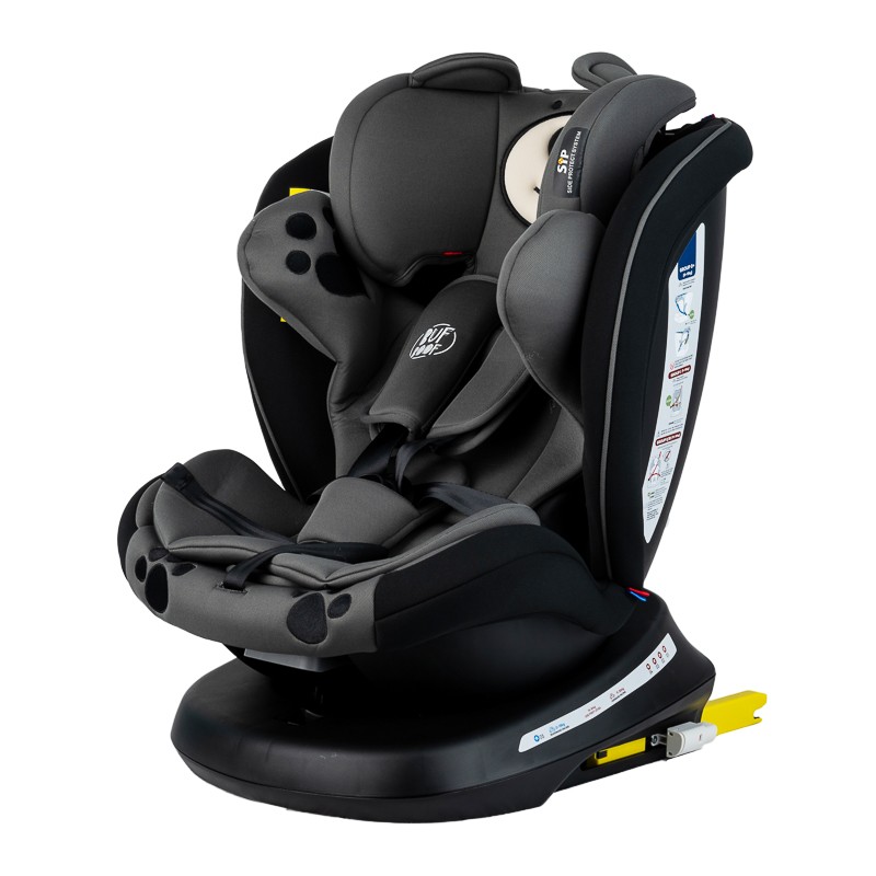 Scaun auto Tweety Plus Deluxe Buf Boof UrsBlack cu isofix rotativ 360 grade 0-36 kg