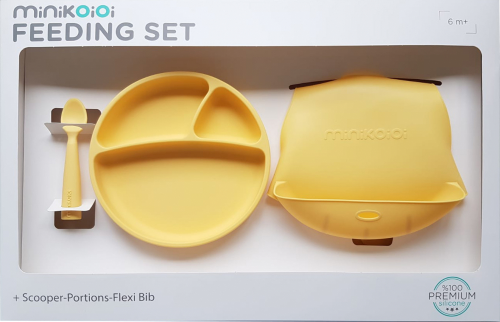 Set de hranire Bwl II Minikoioi 100 Premium Silicone mellow yellow - 2 | YEO