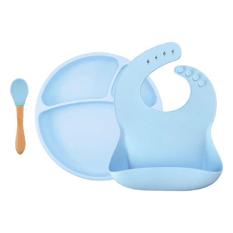 Set de hranire BWL II Minikoioi 100 Premium Silicone mineral blue