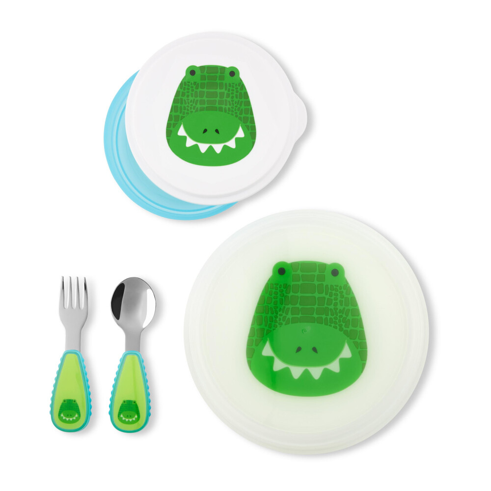 Set pentru pranz Crocodil Skip Hop Alimentatie imagine noua