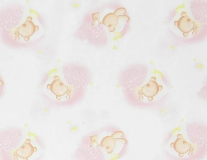 Set protectii patut Pink Bears Dream din bumbac 50x100 cm KidsDecor - 1