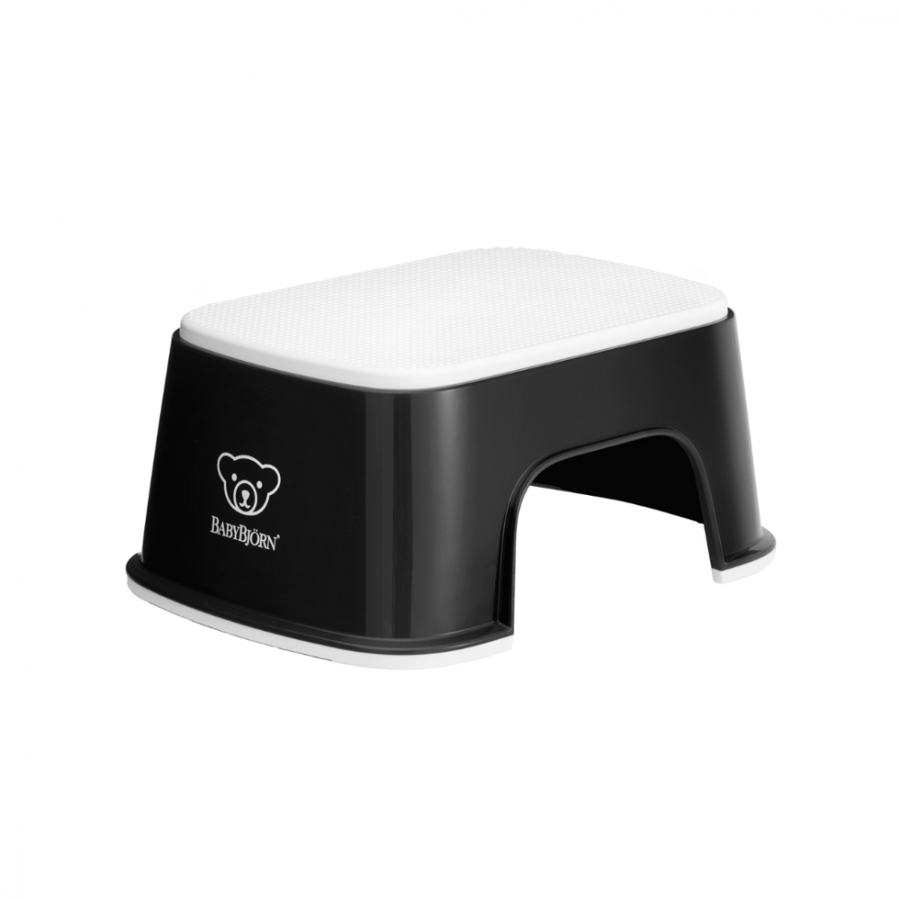 Treapta inaltator pentru baie Step Stool Black White BabyBjorn