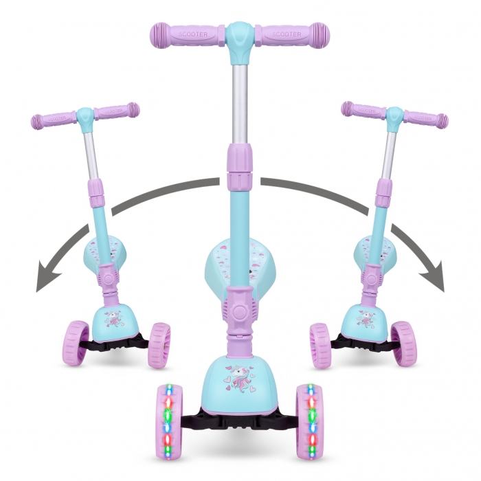 Trotineta 2 in 1 cu sezut Kidwell Rimba Unicorn - 6