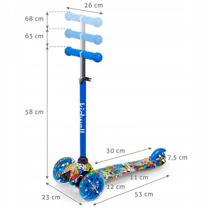 Trotineta Kidwell uno Monsters - 3 | YEO