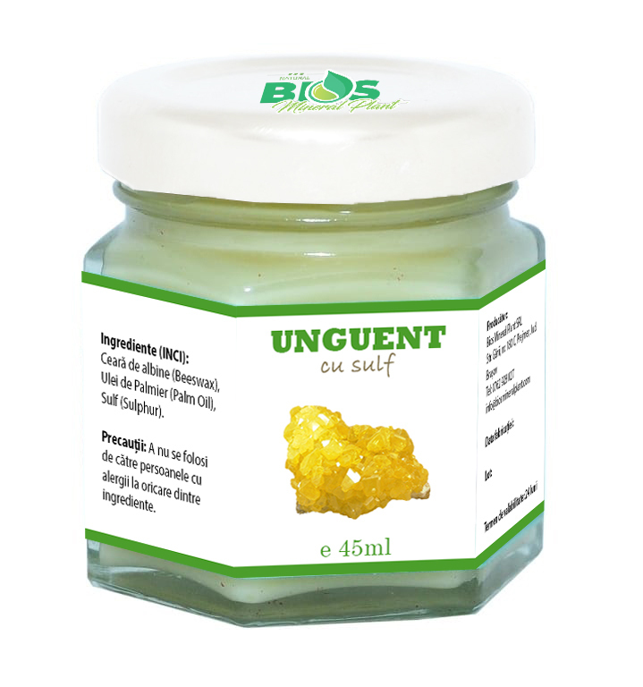 Unguent cu sulf 45ml Bios Mineral Plant