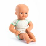 Bebelus 32 cm Djeco cu body verde