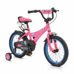 Bicicleta pentru copii Byox cu roti ajutatoare Devil 16 Roz