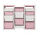 Dulap modular pentru depozitare jucarii Nichiduta 11 Storage Box Pink