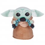 Jucarie din plus Baby Yoda cu broasca Star Wars 28 cm