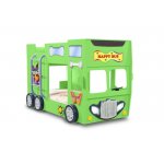 Patut tineret MDF Plastiko Happy Bus verde 190x90