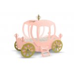 Patut tineret MDF Plastiko Princess Carriage roz 180x90