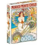 Puzzle 1000 piese Enjoy  Alfons Mucha Monaco Monte Carlo + folii pentru lipit puzzle Enjoy 5560
