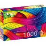 Puzzle 1000 piese Enjoy Knitting Rainbows