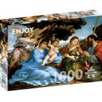 Puzzle 1000 piese Enjoy Lorenzo Lotto  Madonna and Child with Saints Catherine and Thomas + folii Enjoy 5536