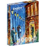 Puzzle 1000 piese Enjoy New Orleans Jazz + folii pentru lipit puzzle Enjoy 5428