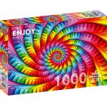Puzzle 1000 piese Enjoy Psychedelic Rainbow Spiral Enjoy1635