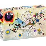 Puzzle 1000 piese Enjoy Vassily Kandinsky Composition VIII + folii pentru lipit puzzle Enjoy 5545