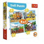 Puzzle 12/15/20/24 piese - Large Construction Machines Trefl 34353