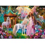 Puzzle Ravensburger Princess with Unicorn 100 piese XXL stralucitor 13617