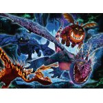 Puzzle fosforescent Ravensburger  How To Train Your Dragon 100 piese 13710