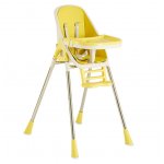 Scaun de masa 2 in 1 portabil Little Mom Lemon Yellow