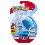 Set figurine Clip n Go Pokemon Piplup & Dive Ball 2buc