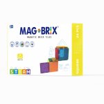 Set magnetic Magbrix 24 piese patrate compatibil cu caramizi de constructie tip Lego