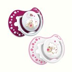 Set 2 suzete Lovi silicone dynamic 0-3M Night&day oita 22/809 Girl L