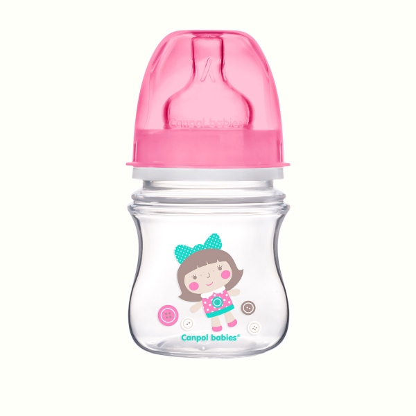 Biberon anticolici cu gat larg Canpol Babies 120 ml Easystart Toys 35205