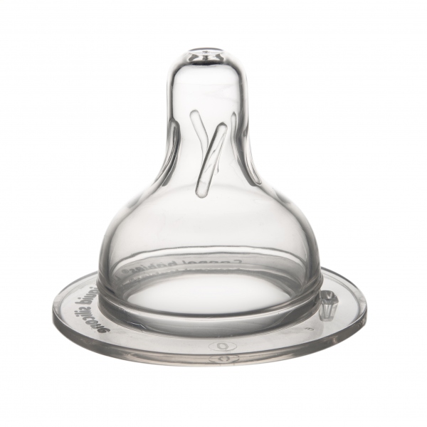 Set 2 tetine de silicon hrana densa canpol babies pentru biberon cu gat larg easystart 21733