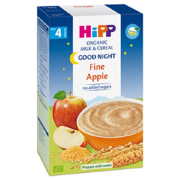 Cereale cu mar Noapte Buna Hipp +4 luni 250 g