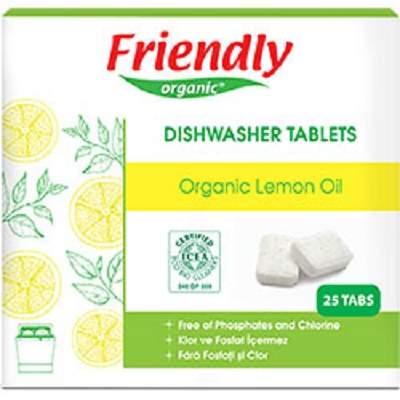 Detergent de vase automat Friendly Organic 450 g x 25 tablete 450