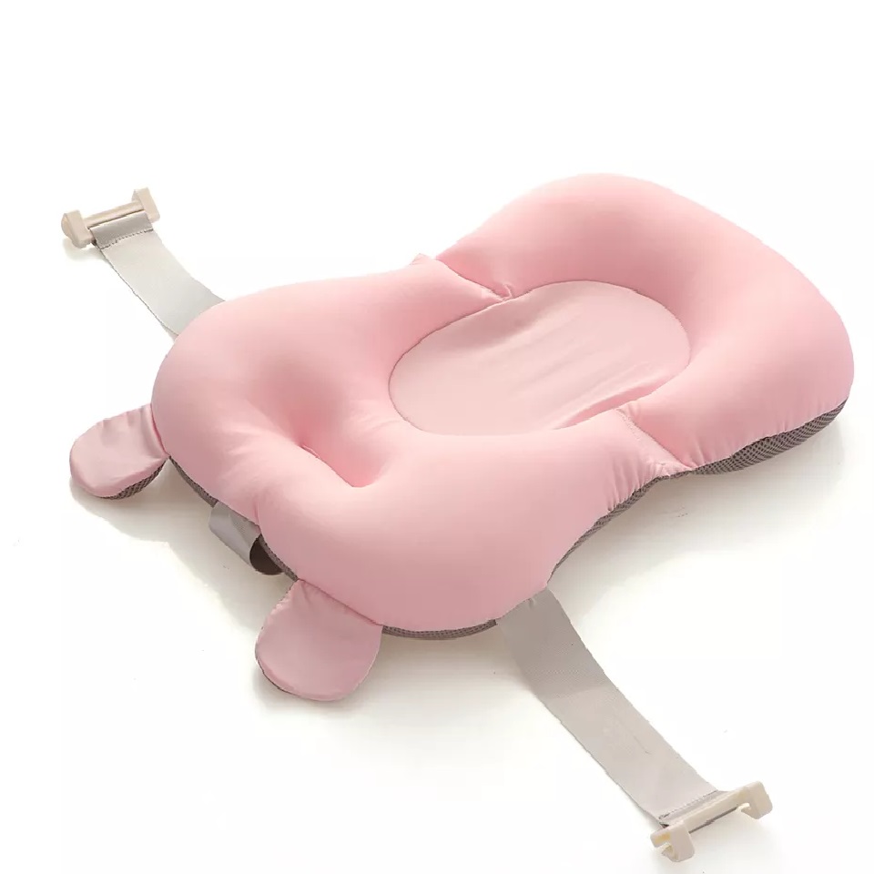 Hamac cadita Little Mom Bear Bath cushion Pink Accesorii imagine noua responsabilitatesociala.ro