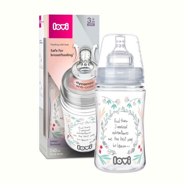 Biberon Lovi 240 ml Indian Summer 21580 21580 imagine noua responsabilitatesociala.ro