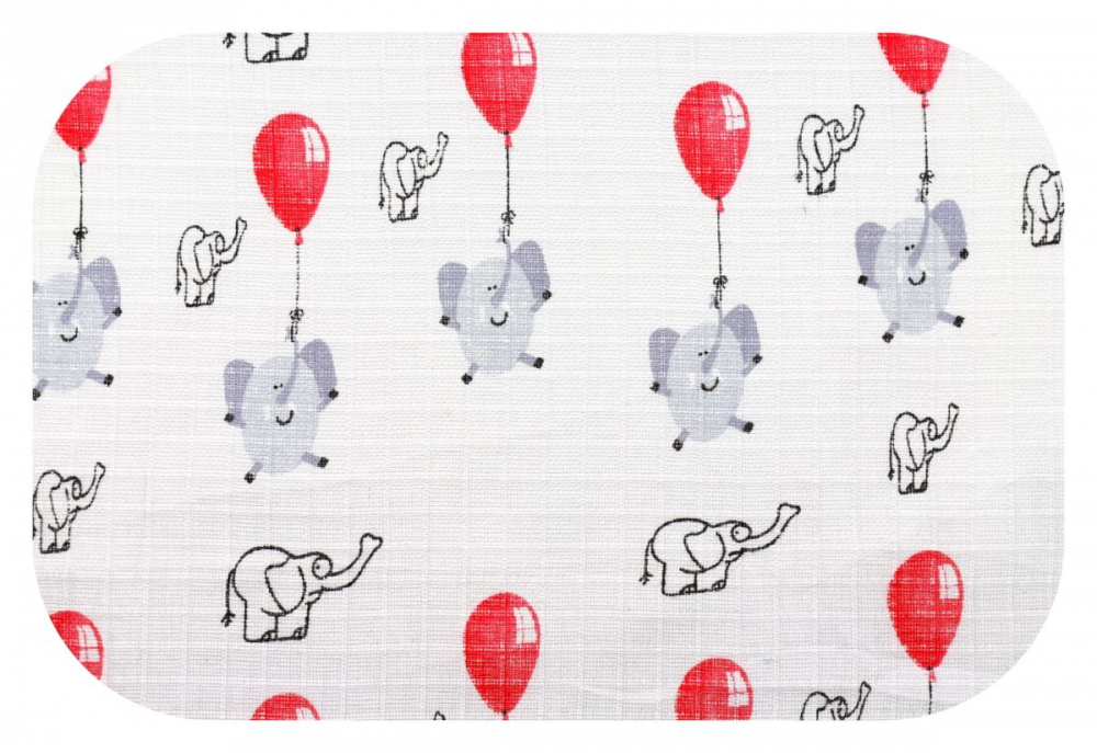 Scutec din muselina 60×80 cm Tetra model Elephants with a balloon 60x80 imagine noua responsabilitatesociala.ro