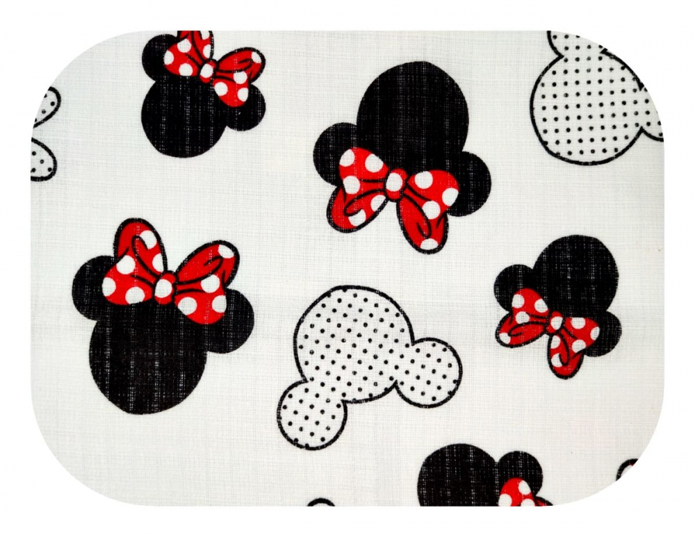 Scutec din muselina tetra 70x80 cm model Minnie Mouse - 1 | YEO