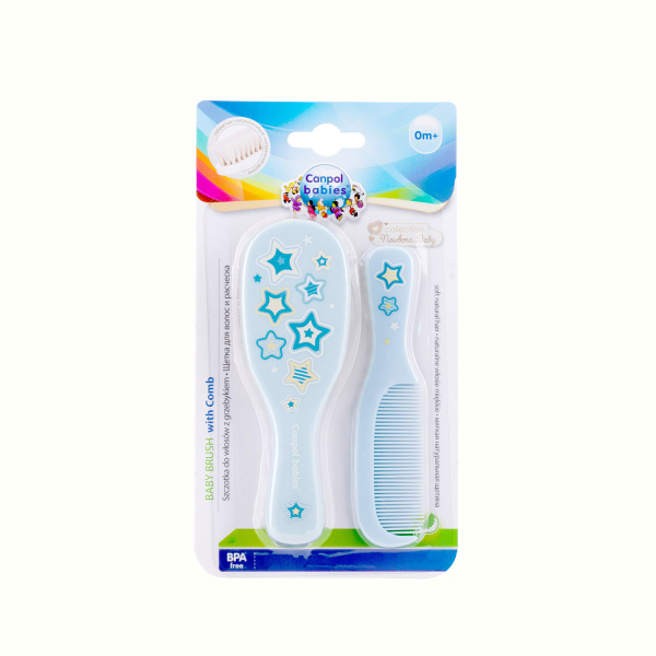 Perie cu pieptene canpol babies newborn baby 7406blu