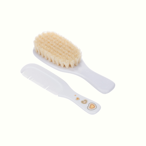Perie cu pieptene Canpol Babies Newborn Baby 7406whi 7406whi imagine noua responsabilitatesociala.ro