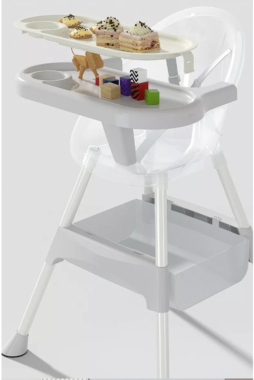 Scaun de masa Little Mom New Fashion Dinning Chair Blue - 2 | YEO