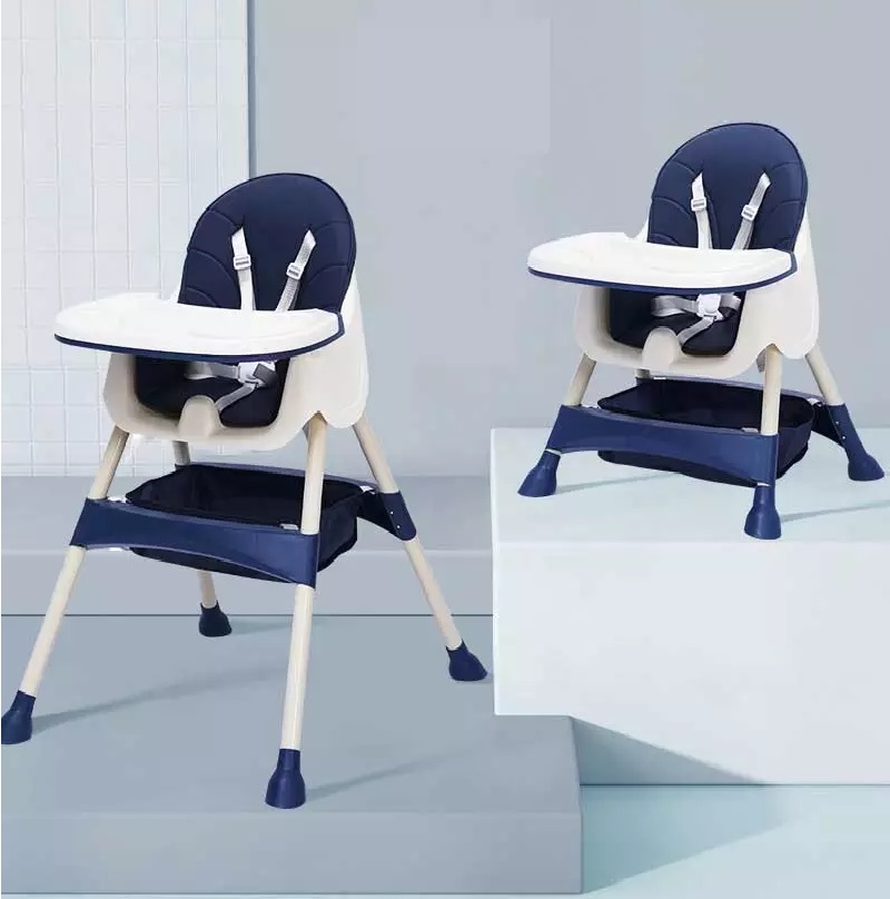 Scaun de masa transformabil Little Mom Dinner Dark Blue - 3 | YEO