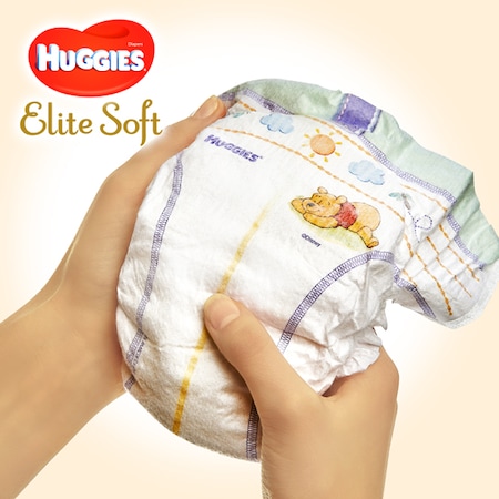 Scutece Huggies Elite Soft 2, 4-6 kg 132 buc 1:32 imagine noua responsabilitatesociala.ro