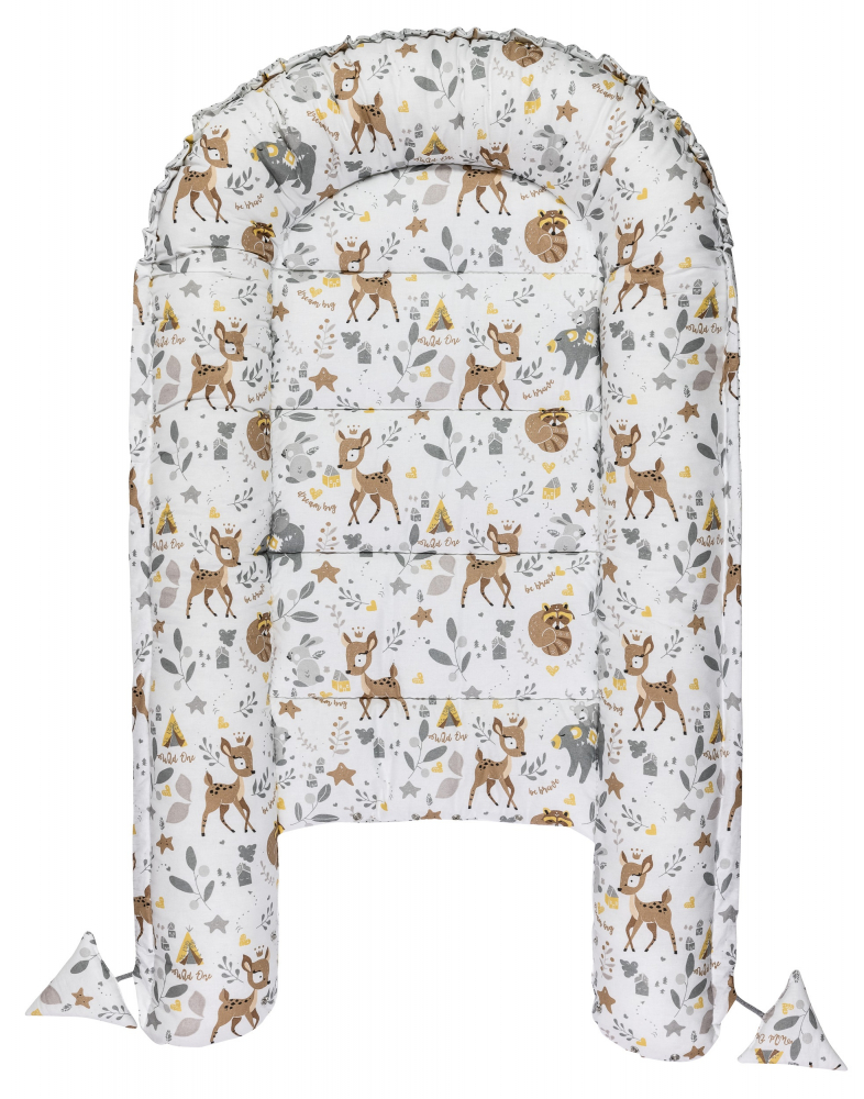 Set 5 in 1 babynest minky grey fawn