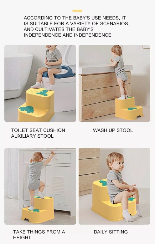Treapta inaltatoare dubla Little Mom Traffic Yellow - 2 | YEO
