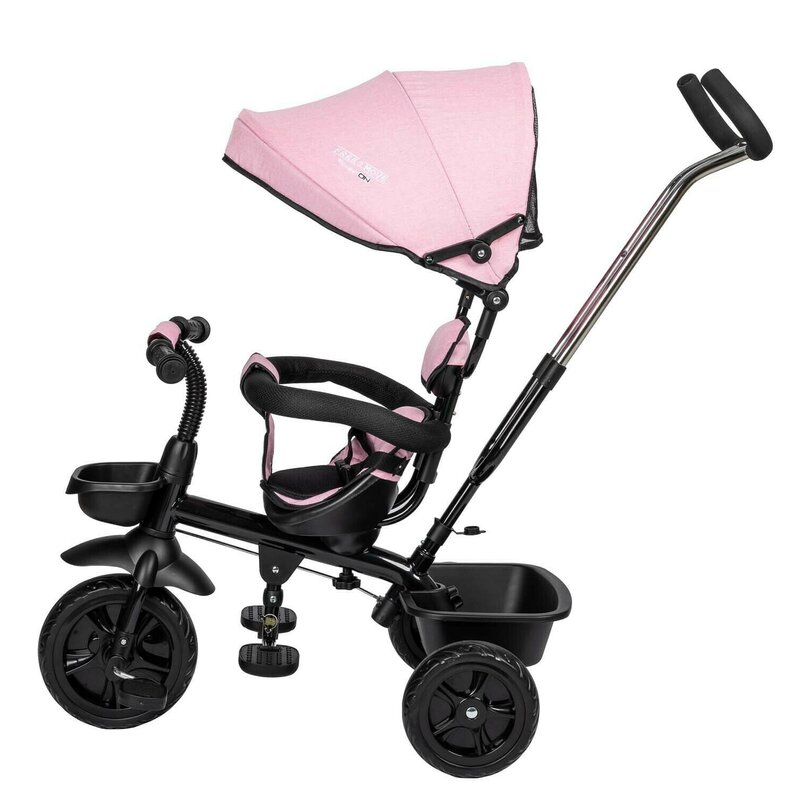 Tricicleta cu sezut rotativ 360 grade Reglabil Free2Move Pink Black La Plimbare 2023-09-25