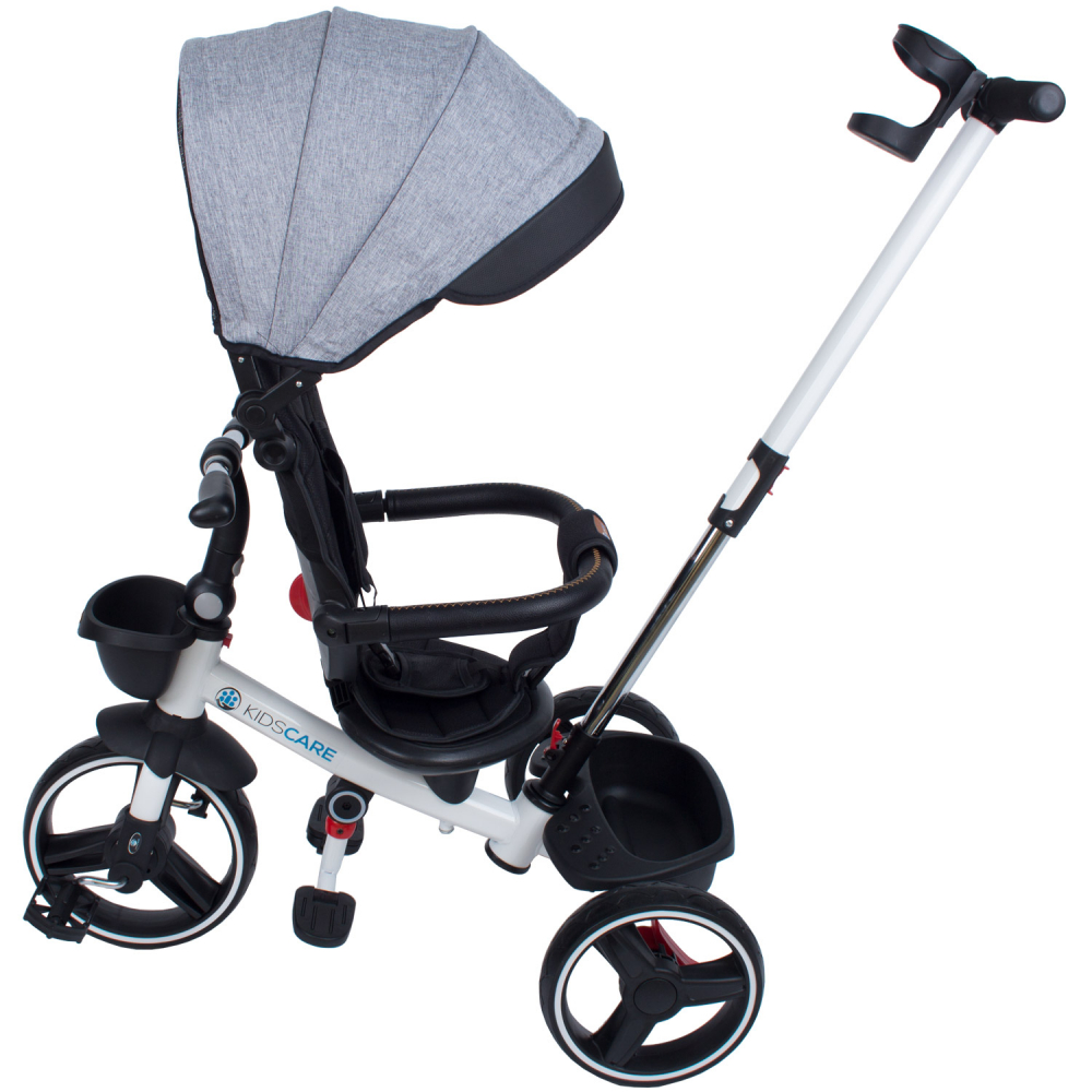 Tricicleta pliabila Impera Kidscare scaun rotativ copertina de soare maner pentru parinti gri La Plimbare 2023-09-25