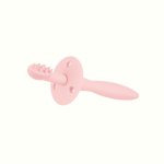 Periuta de dinti din silicon Canpol Babies cu protectie pentru gingii 51/500 pink