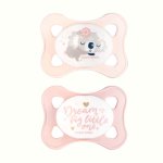 Set 2 suzete simetrice din silicon Canpol Babies 0-2M mini 23/910 Pin
